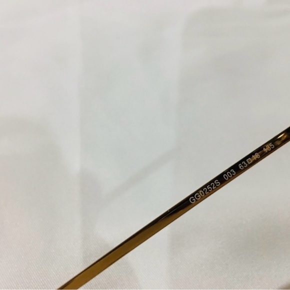 Gucci Gold Sunglasses with Gradient Brown Lenses main image 7